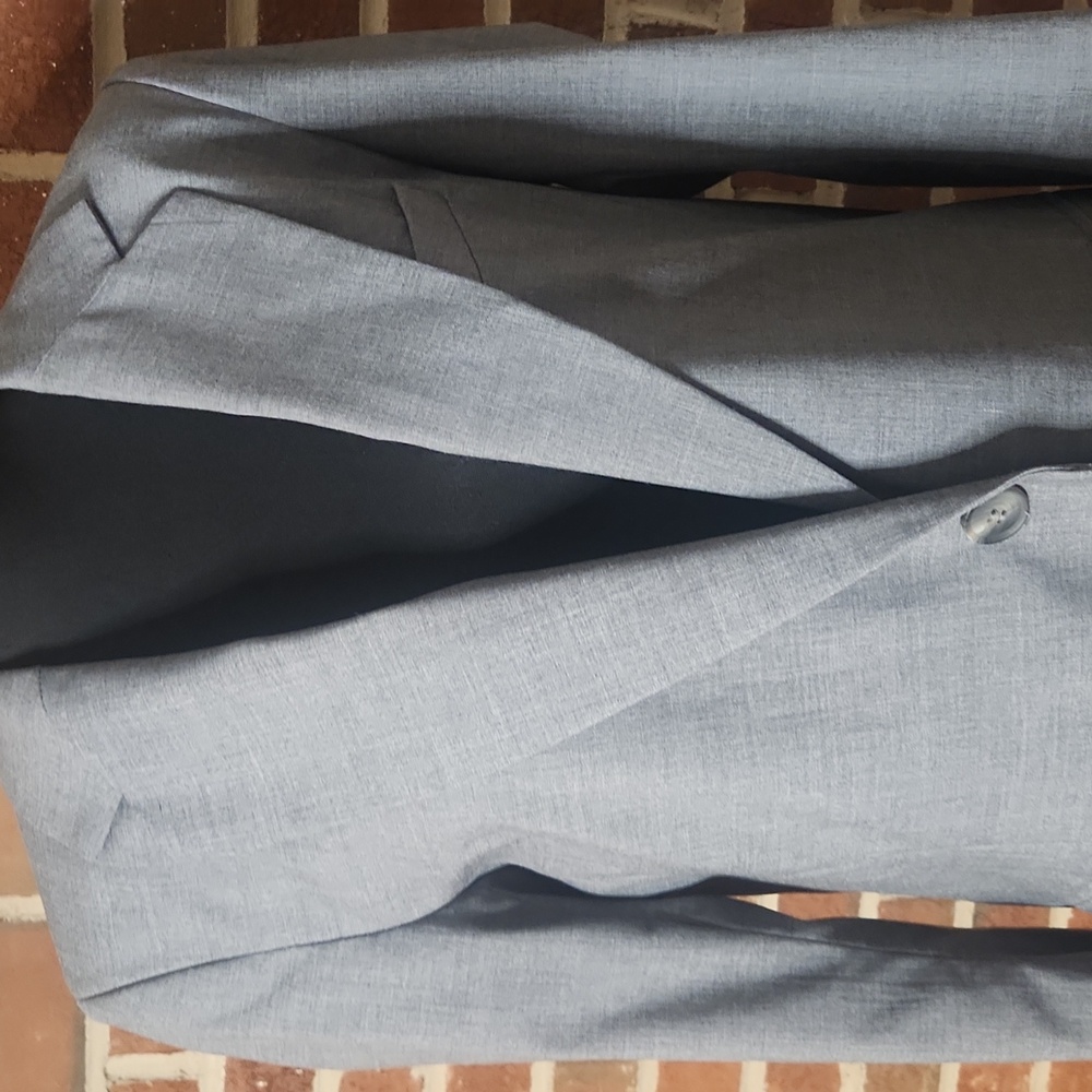 H&M Light Gray Oversized Blazer, Size XS - Picture 2 of 8